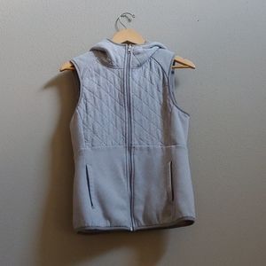 North Face Reversible Knit Hooded Vest, sz medium